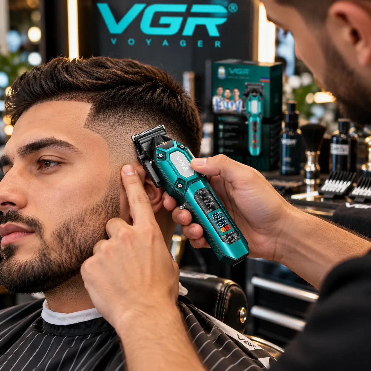 VGR-600 – Tondeuse Professionnelle Rechargeable pour Cheveux & Barbe